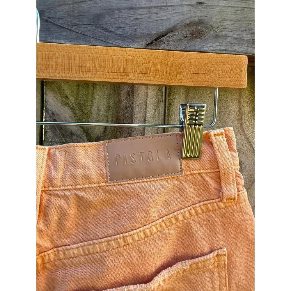 Pistola Reworked Peach Denim Cutoff Shorts